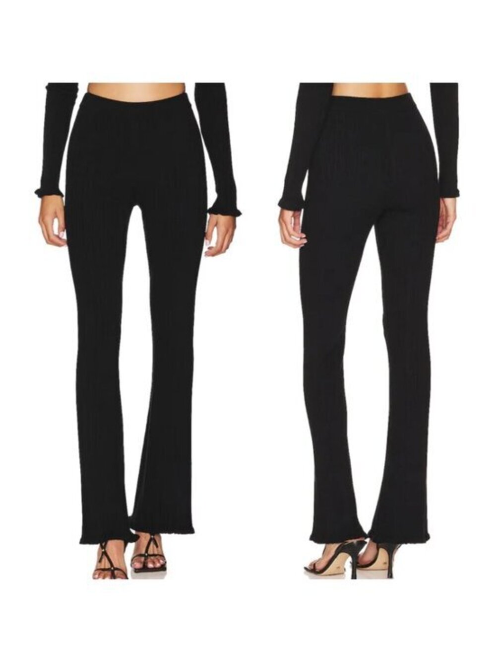 Tularosa Variegated Rib Pant in Black